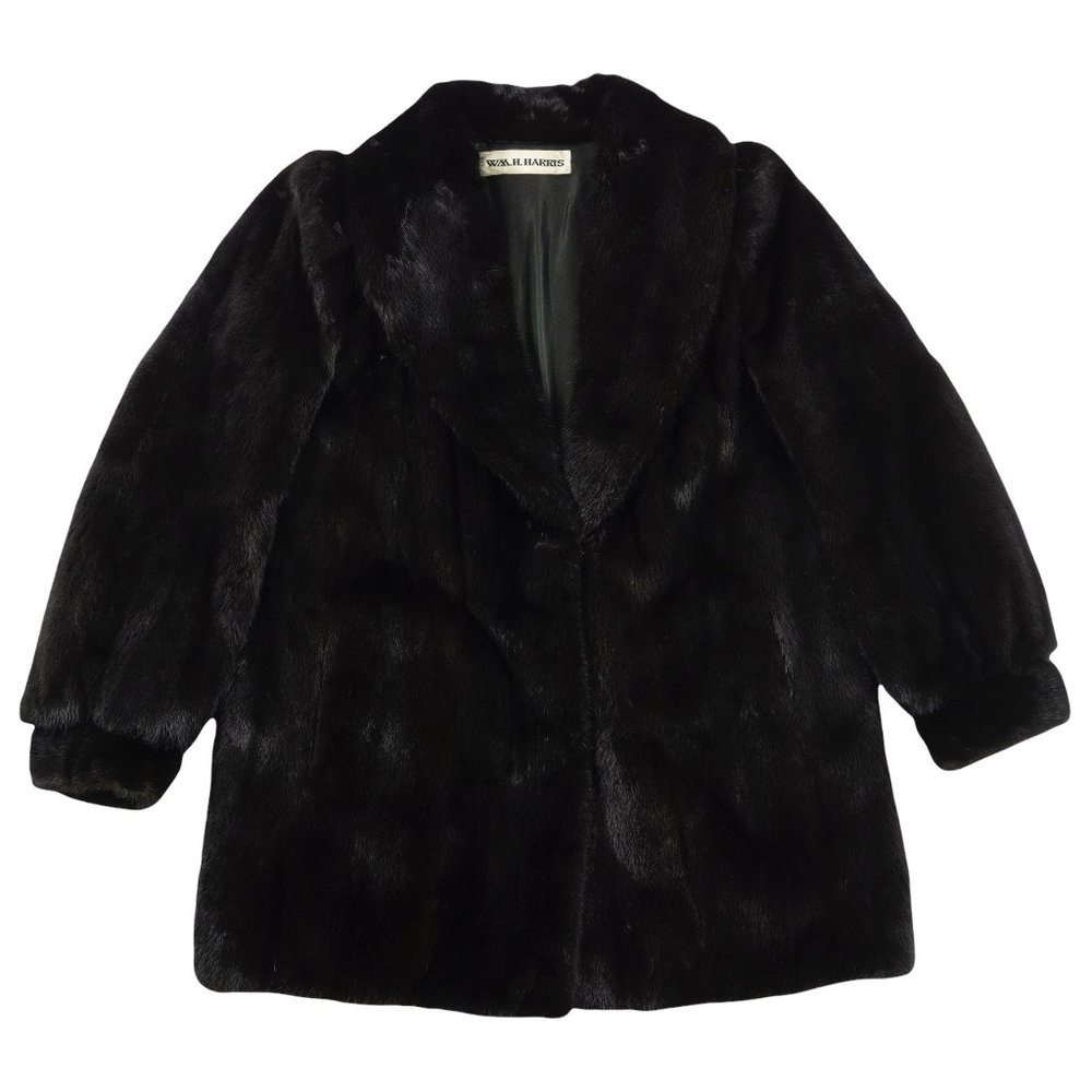Vintage W.H. Harris Waist Length Mink Fur Coat